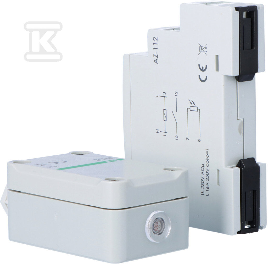 Automat zmierzchowy AZ-112 PLUS I=16A, zewnętrzna sonda hermetyczna PLUS, 1 moduł