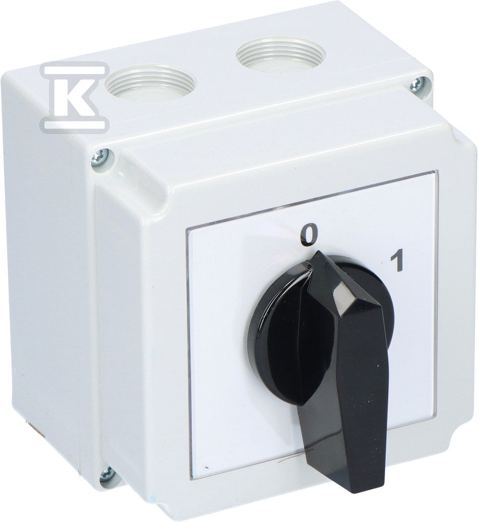 Łącznik krzywkowy 4G63-10-PK z pozycją "0" (0-1) Un: 690 V~ In: 63 A Rozłącznik