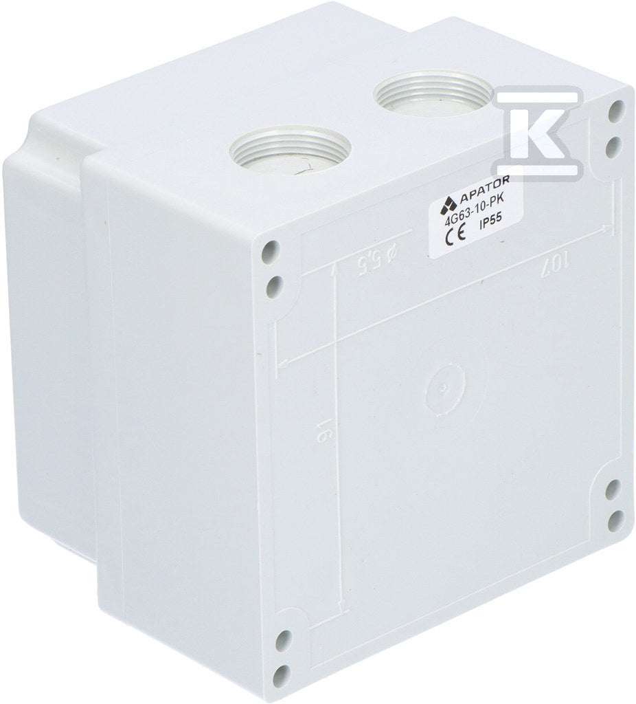 Łącznik krzywkowy 4G63-10-PK z pozycją "0" (0-1) Un: 690 V~ In: 63 A Rozłącznik