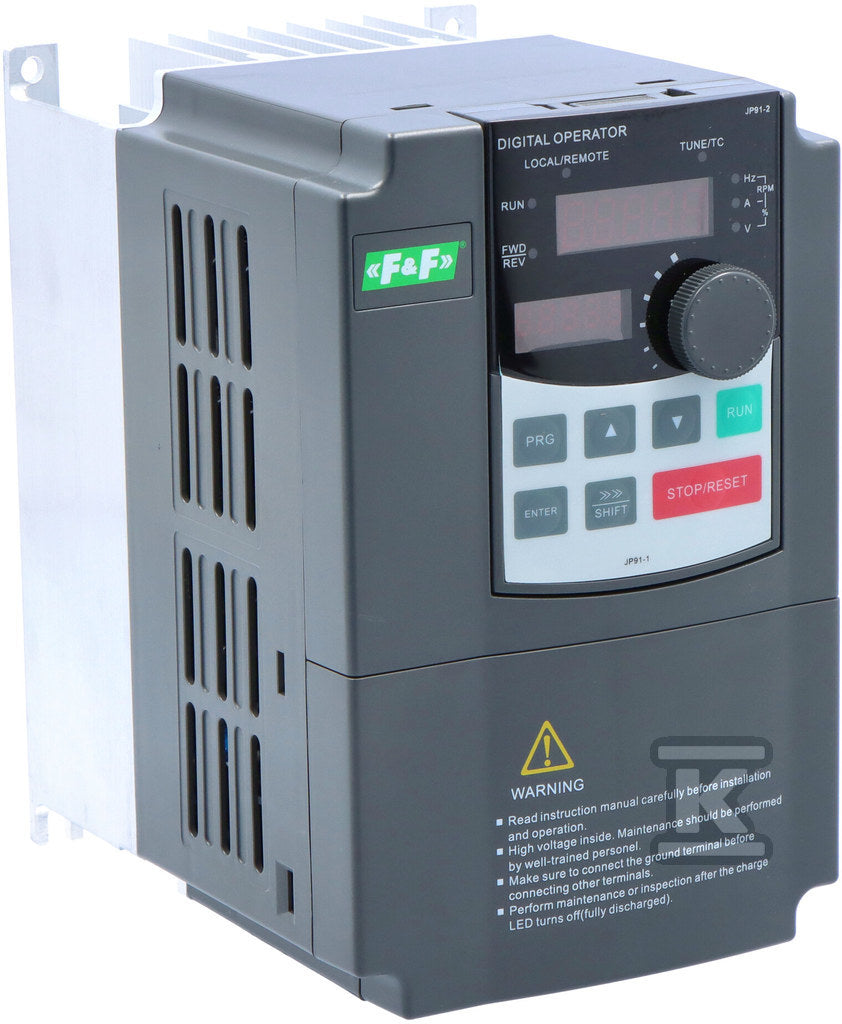 Falownik trójfazowy Uwe=3x400V AC, Iwe=7A, Uwy=3x400V AC, Iwy=5A, Pmax=2,2kW