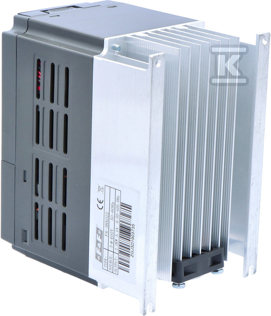 Falownik trójfazowy Uwe=3x400V AC, Iwe=7A, Uwy=3x400V AC, Iwy=5A, Pmax=2,2kW