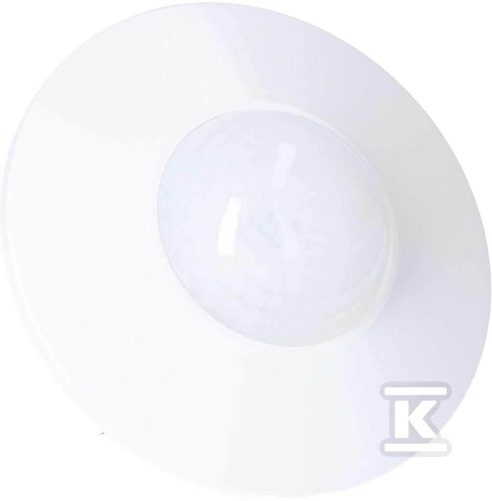 DR-08 Czujnik ruchu PIR 360, Un=230V AC, P=1000W, montaż sufitowy i do puszki podtynkowej FI60, biały