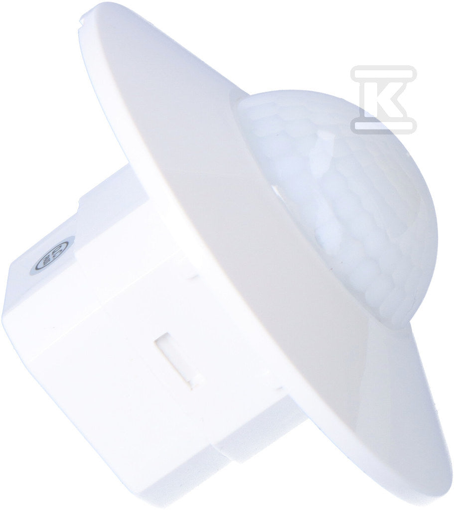 DR-08 Czujnik ruchu PIR 360, Un=230V AC, P=1000W, montaż sufitowy i do puszki podtynkowej FI60, biały