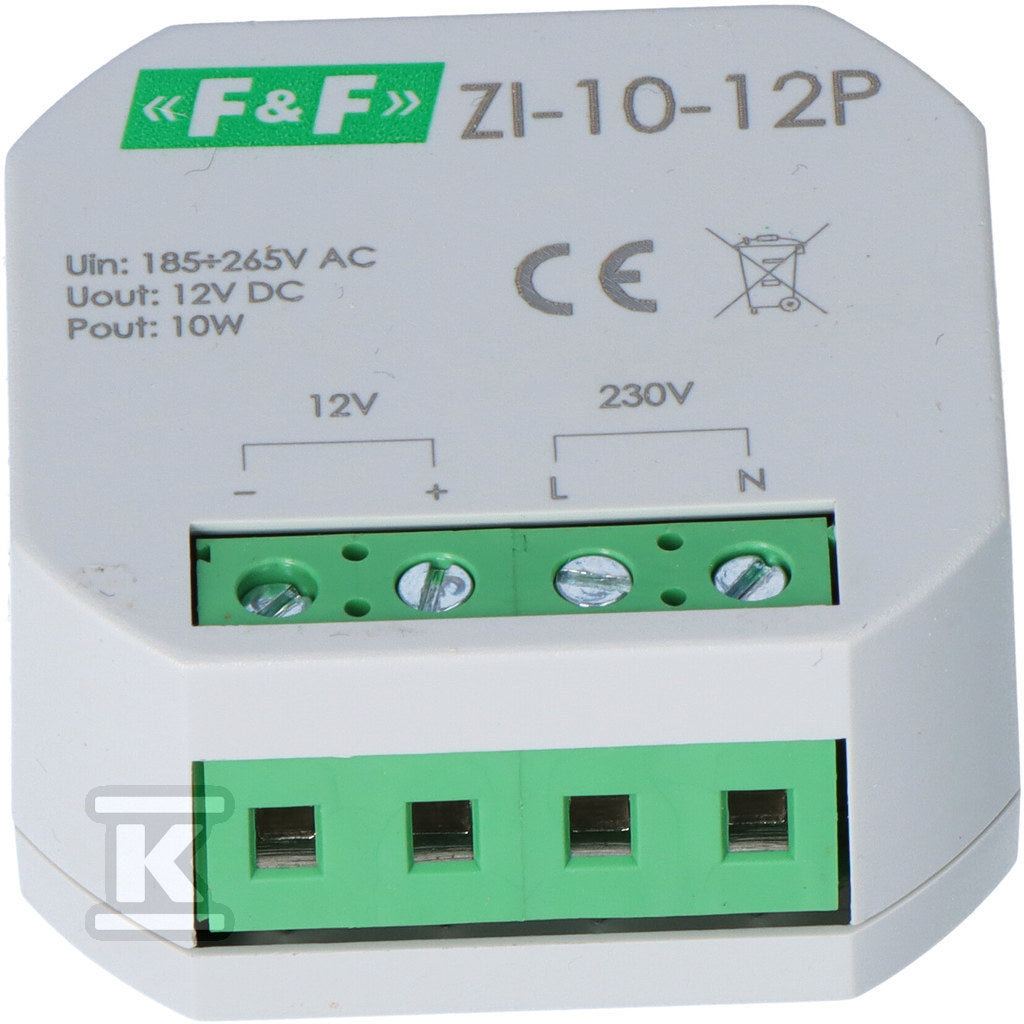 Zasilacz impulsowy do puszki 12V DC 10W