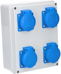 Rozdzielnica budowlana RB-250 2x32A5p, 4x230V
