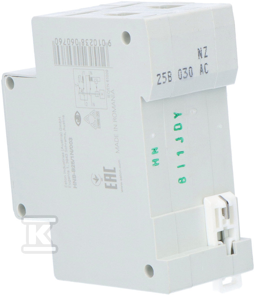 Wyłącznik kombinowany 6kA typ AC HNB-B25/1N/003