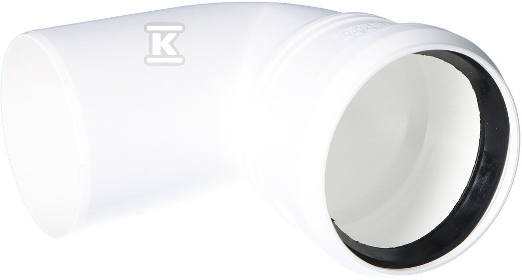 Kolano do systemów kominowych PP 87° DN80mm z uszczelką [EPDM] ONNLINE