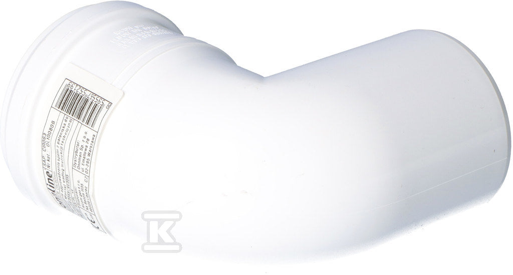 Kolano do systemów kominowych PP 87° DN80mm z uszczelką [EPDM] ONNLINE