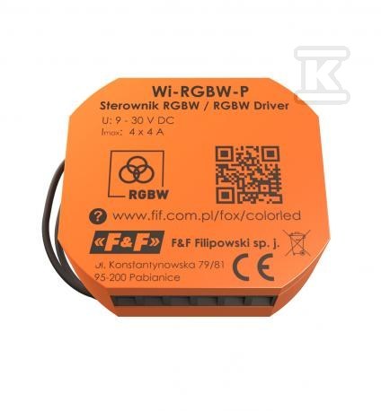 STEROWNIK OŚWIETLENIA KOLOROWEGO (RGBW) LED 12/24V Wi-Fi Color LED FOX