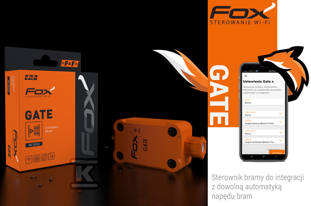 STEROWNIK 2 KANAŁOWY BRAM Wi-Fi GATE FOX