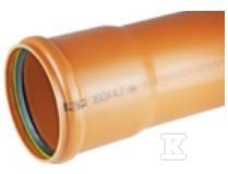 Rura kanalizacyjna zewnętrzna PVC 160X5.2X3000 SN12 LITA, z wydłużonym kielichem i uszczelką K-U21 typu LOCK