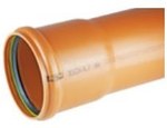 Rura kanalizacyjna zewnętrzna PVC 200X6.5X3000 SN12 LITA, z wydłużonym kielichem i uszczelką K-U21 typu LOCK