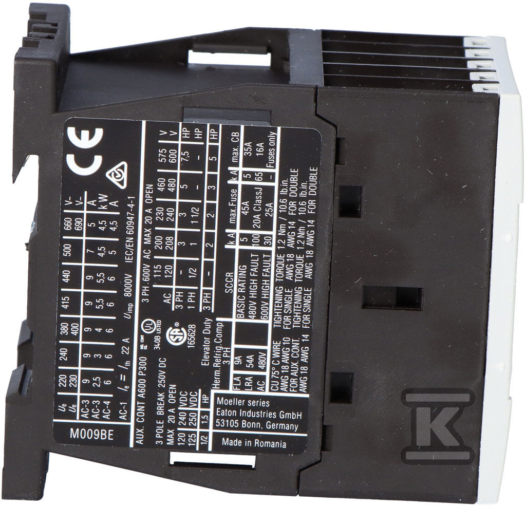 Stycznik 4kW/400V, sterowanie 24VDC DILM9-01-EA(24VDC)