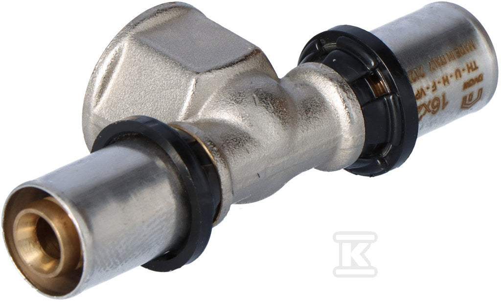 Trójnik PURMO CLEVERFIT, odejście z gwintem wewnetrznym 16x1/2" GWx16