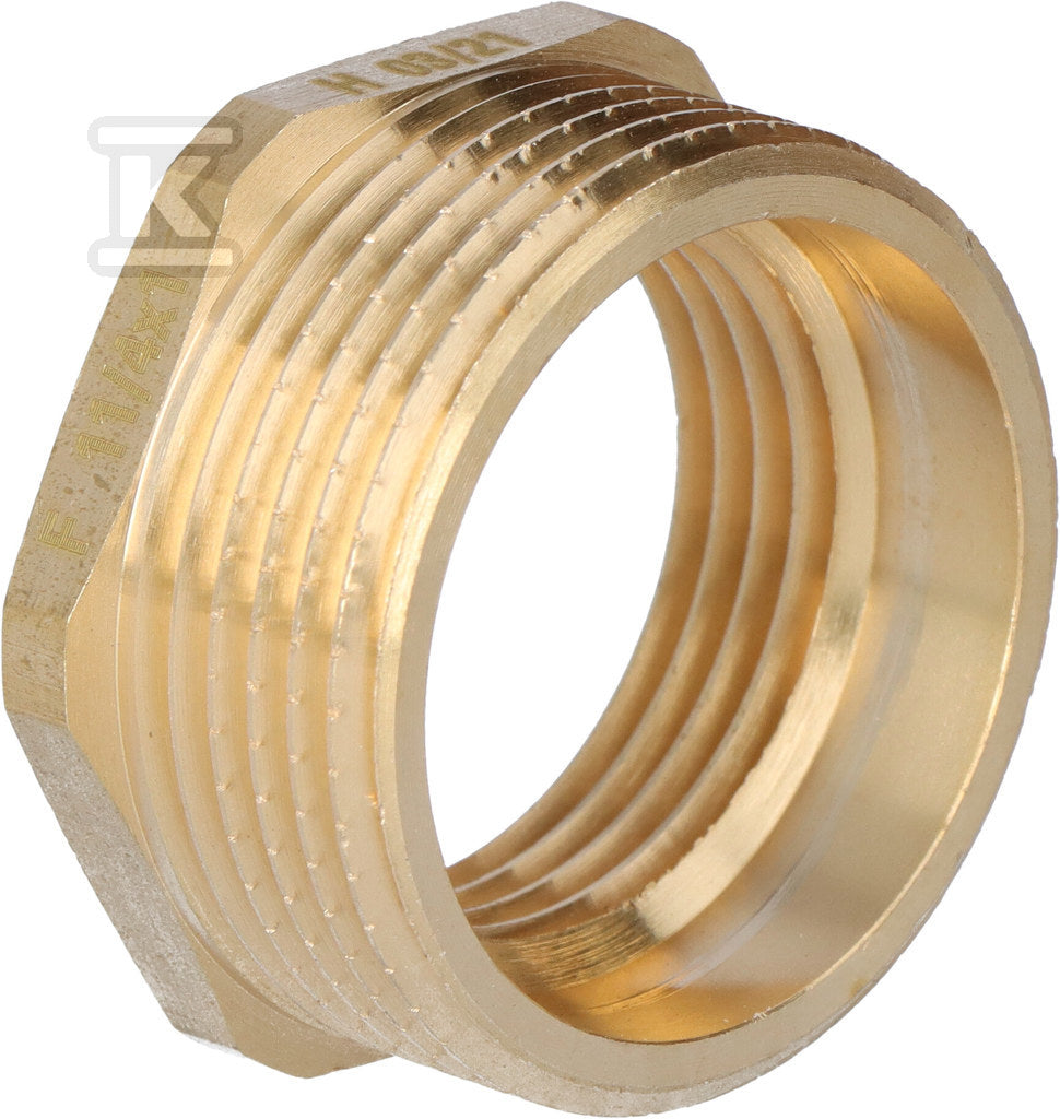 Redukcja mosiężna 5/4"x1" żółta