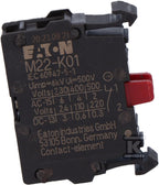 Element stykowy M22-K01 1R montowany do płyty czołowej