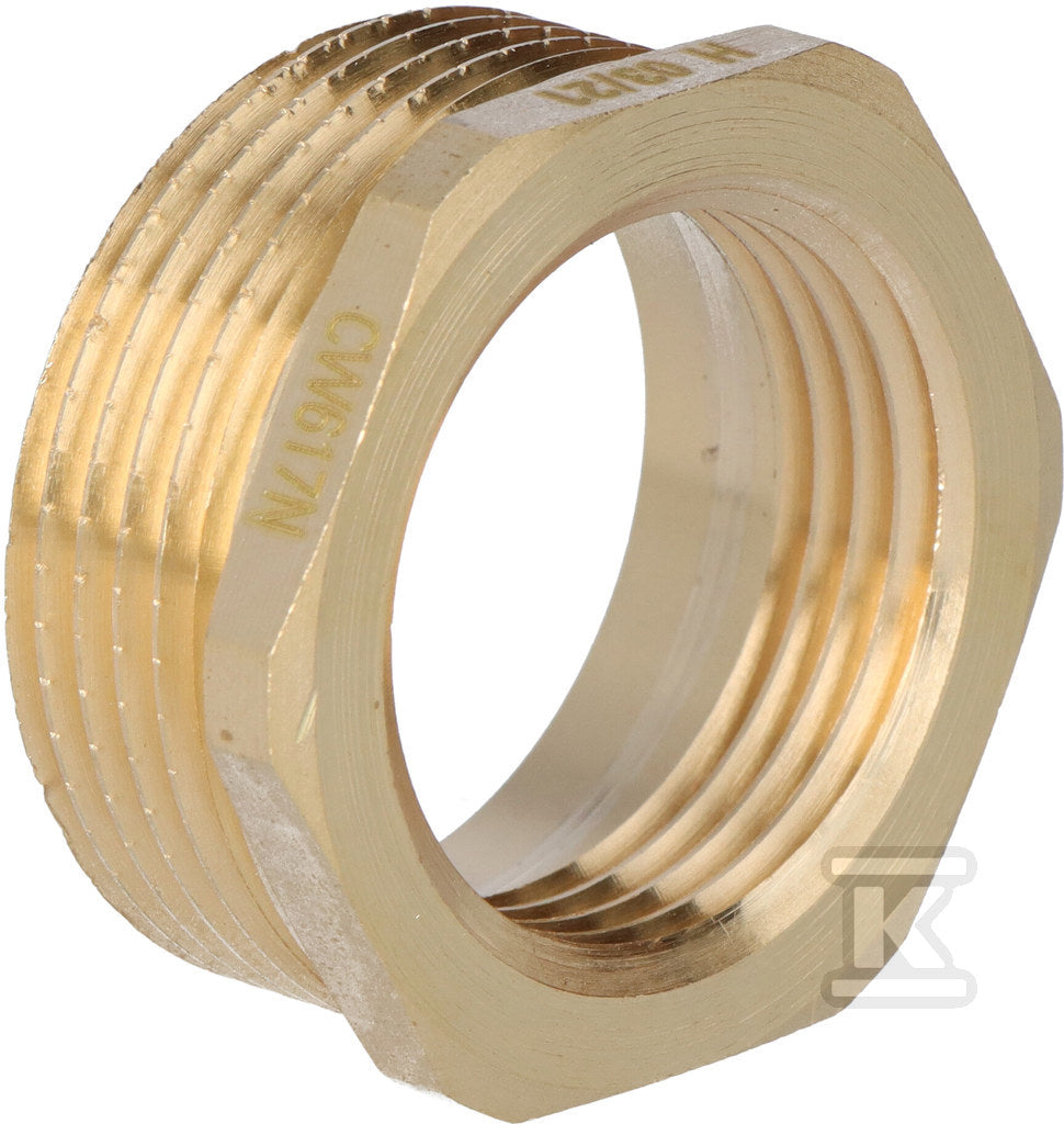 Redukcja mosiężna 5/4"x1" żółta