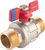 Zawór kulowy wkrętno-wkrętny z motylkiem, 1", F-Power