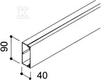 Kanał instalacyjny typ WDK40090RW