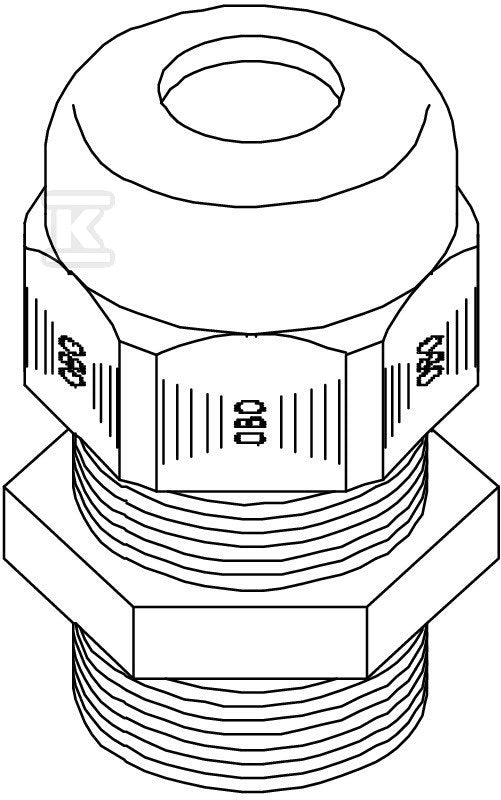 Dławik kablowy typ V-TEC PG13 LGR