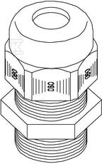 Dławik kablowy typ V-TEC PG13 LGR