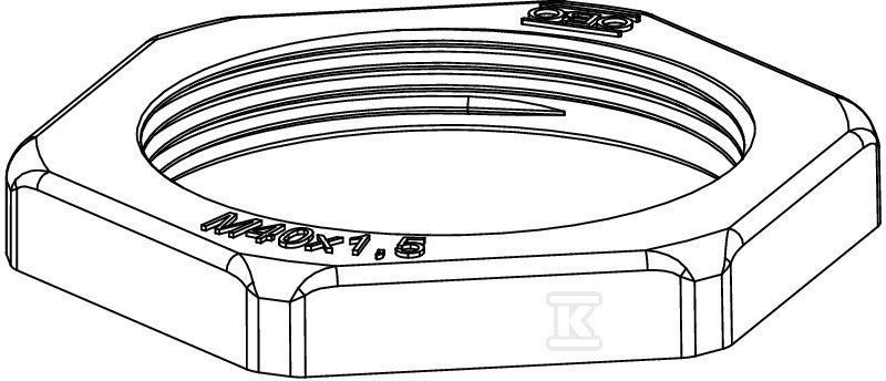Kontrnakrętka typ 116 M40 LGR PA