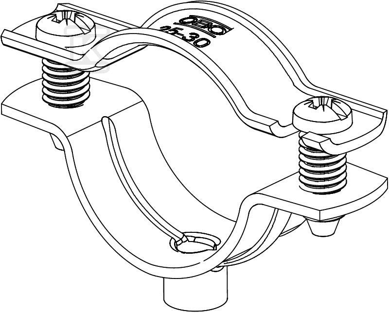 Obejma dystansowa, z gwintem M6 typ ASG 732 30 G