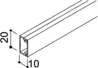 Kanał instalacyjny, bezhalogenowy typ WDKH-10020RW