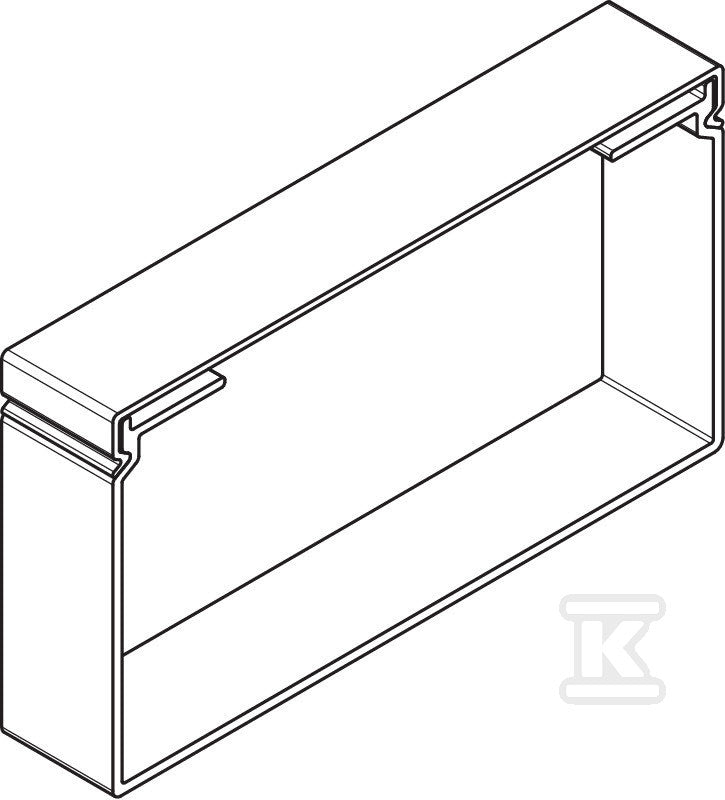 Kanał instalacyjny, bezhalogenowy typ WDKH-60110RW
