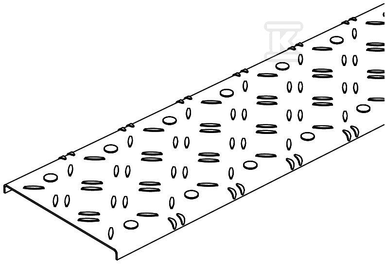 Pokrywa z blachy ryflowanej typ DBKR 300 FS