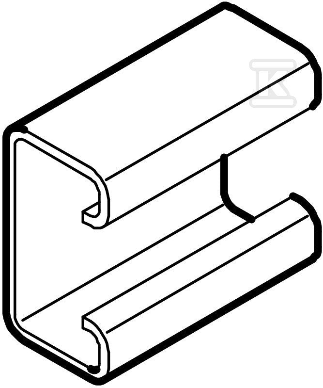 Element dystansowy, ocynk ogniowo-zanurzeniowy typ DSK 25 FT