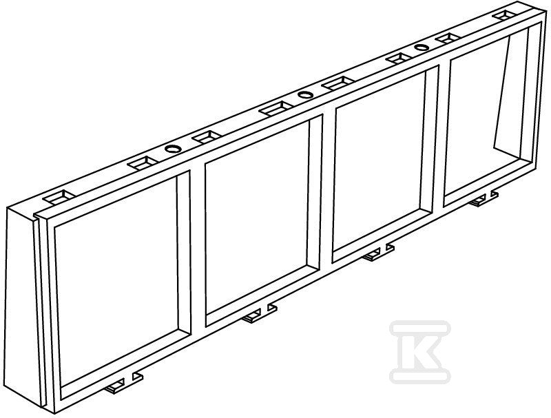 Ramka montażowa typ MT45V 4