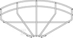 Łuk 90° korytka siatkowego typ GRB 90 520 G