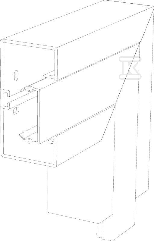 Naroże płaskie, stałe typ GK-FS53100RW