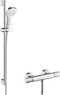 Zestaw prysznicowy Hansgrohe Croma Select E Vario z termostatem Ecostat Comfort i drążkiem 90 cm 27082400