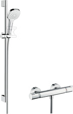 Zestaw prysznicowy Hansgrohe Croma Select E Vario z termostatem Ecostat Comfort i drążkiem 90 cm 27082400