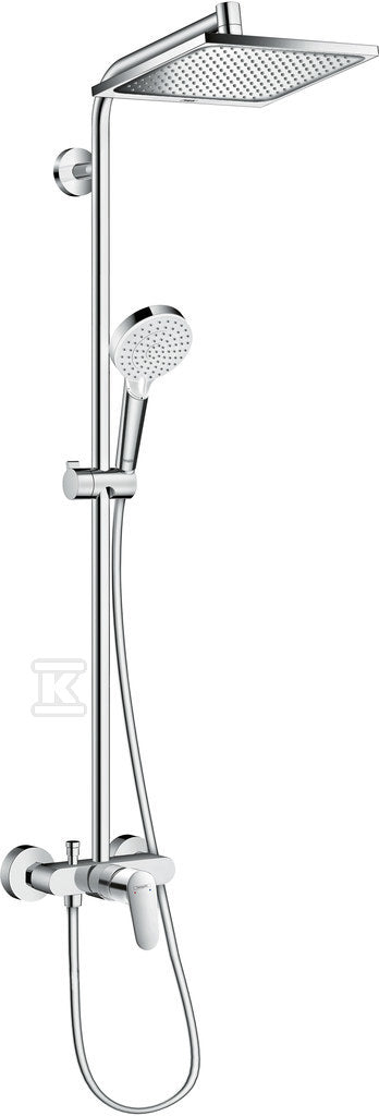Komplet prysznicowy Hansgrohe Crometta E 240 1jet z baterią jednouchwytową 27284000