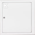 Maskownica zaworu 52 (suchy pion), 520x390mm, wymiar zewnętrzny 590x460mm, zamek OTS, kolor biały RAL9003