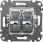Gniazdo komputerowe 2xRJ45 kat.6 STP, biały SEDNA DESIGN