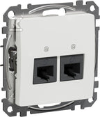 Gniazdo komputerowe 2xRJ45 kat.6 UTP, biały SEDNA DESIGN