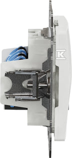 Gniazdo komputerowe 2xRJ45 kat.6 UTP, biały SEDNA DESIGN