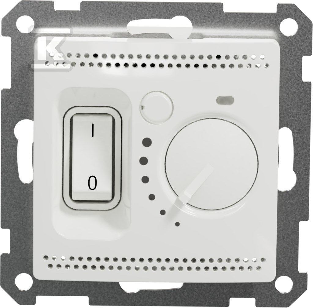 Regulator temperatury z wbudowanym czujnikiem, biały SEDNA DESIGN