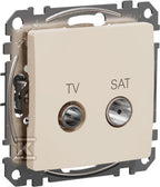 Gniazdo TV/SAT końcowe (4dB), beż SEDNA DESIGN