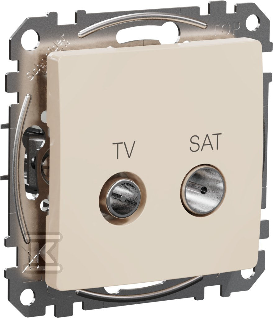 Gniazdo TV/SAT końcowe (4dB), beż SEDNA DESIGN
