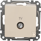 Gniazdo TV przelotowe (7dB), beżowe SEDNA DESIGN