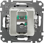 Gniazdo komputerowe RJ45 kat.5e STP, czarny antracyt SEDNA DESIGN