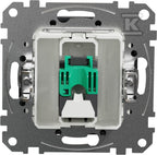 Gniazdo komputerowe RJ45 kat.5e UTP, czarny antracyt SEDNA DESIGN
