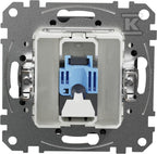 Gniazdo komputerowe RJ45 kat.6 UTP, czarny antracyt SEDNA DESIGN