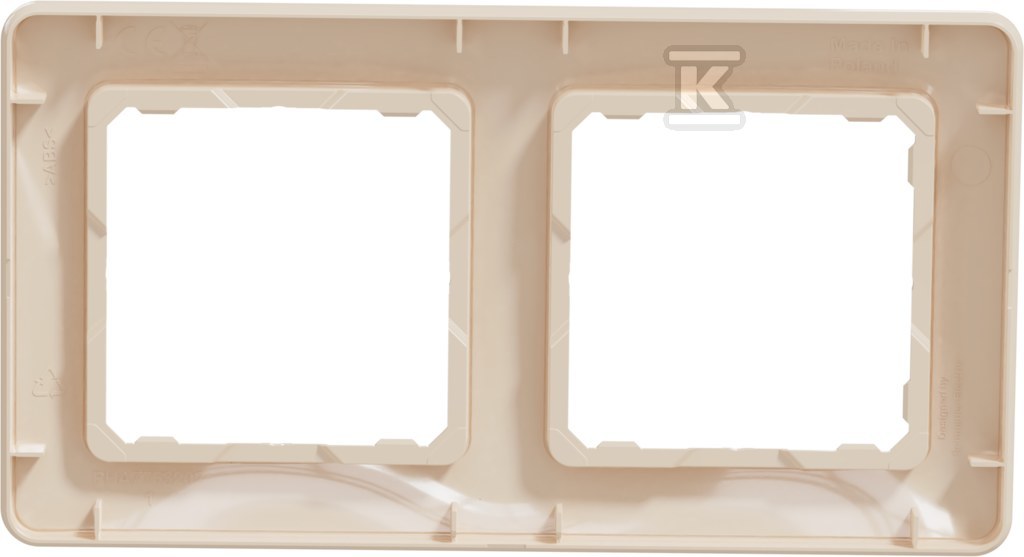 Ramka 2-krotna, beżowa SEDNA DESIGN
