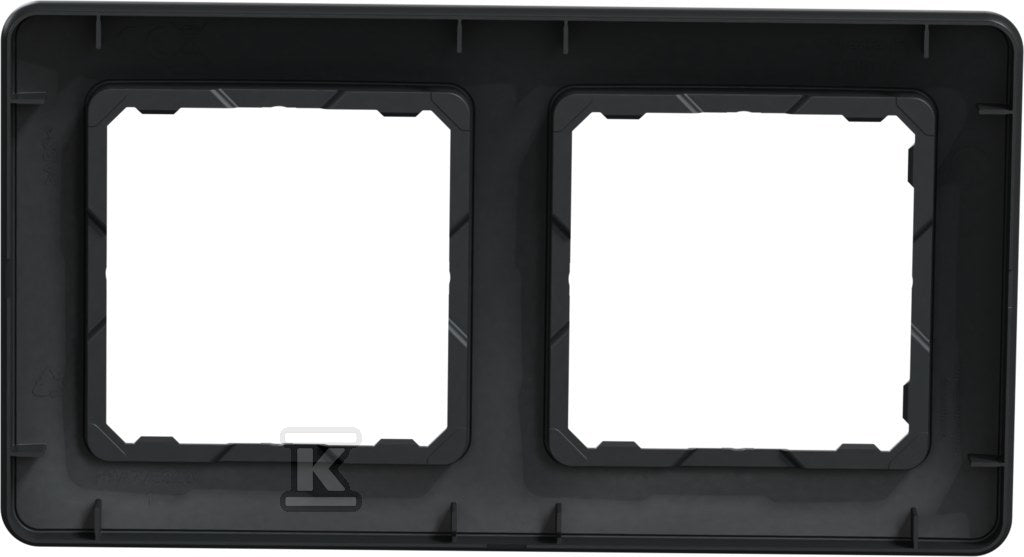 Ramka 2-krotna, czarny antracyt SEDNA DESIGN